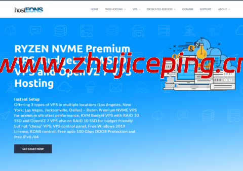 Hosteons：特价VPS年付17.99美元起，10Gbps带宽VPS月付2.99美元起，可选洛杉矶/波特兰/纽约/迈阿密/达拉斯/盐湖城/巴黎/法兰克福等机房-国外主机测评