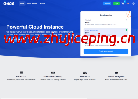 #1周年活动#BageVM：VPS月付8折年付7折，$2.07/月起，可选香港/日本/新加坡洛杉矶/德国机房-国外主机测评