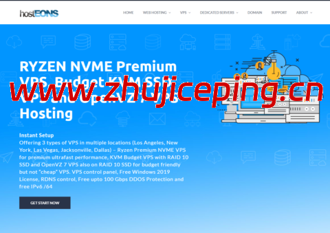 Hosteons：新上便宜VPS套餐，1核/2GB/40GB/2TB@10Gbps，$2.99/月起，可选美国/法国/德国机房-国外主机测评