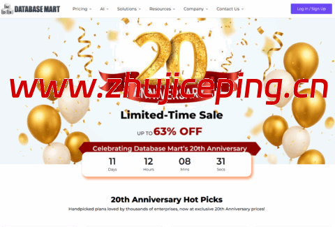 Database Mart:20周年庆美国VPS/GPU服务器$2.58/月起,低至4折续费同价,原生IP不限流-国外主机测评