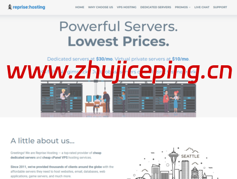 RepriseHosting：西雅图大硬盘独服，L5640/16G内存/240G SSD+8TB HDD/1Gbps带宽，$28/月-国外主机测评