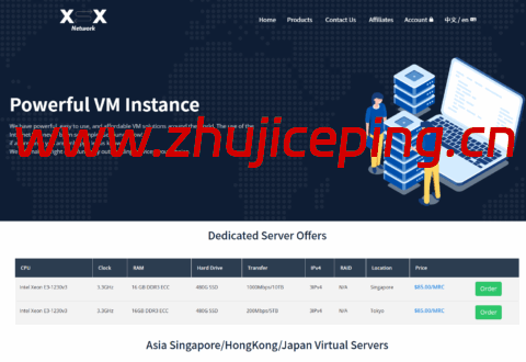 XSX：新加坡独服，E3-1230v3/16GB/480GB SSD/10TB@1Gbps/3IP，$29.75/月-国外主机测评