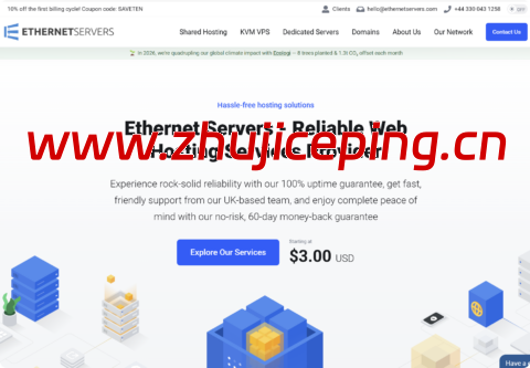 EtherNetservers： 低价VPS，1核/1GB/55GB SSD/2TB@10Gbps，$3/月起，洛杉矶 & 新泽西 & 迈阿密 & 德国四机房-国外主机测评