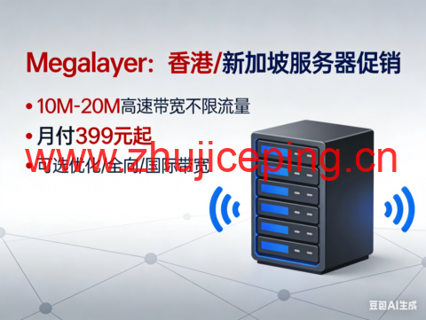 Megalayer:香港/新加坡服务器促销,10M-20M高速带宽不限流量,月付399 元起,可选优化/全向/国际带宽-国外主机测评