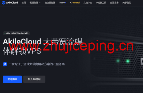 Akilecloud 香港三网优化 VPS:原生 IP / 1GB 内存 / 500GB 流量,月付 59.99 元起-国外主机测评