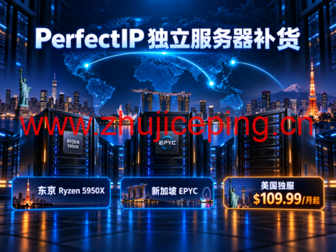 PerfectIP 独立服务器补货：东京 Ryzen 5950X、新加坡 EPYC，美国独服 $109.99/月起-国外主机测评